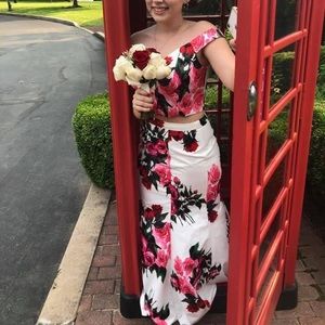 Worn once two-piece prom dress